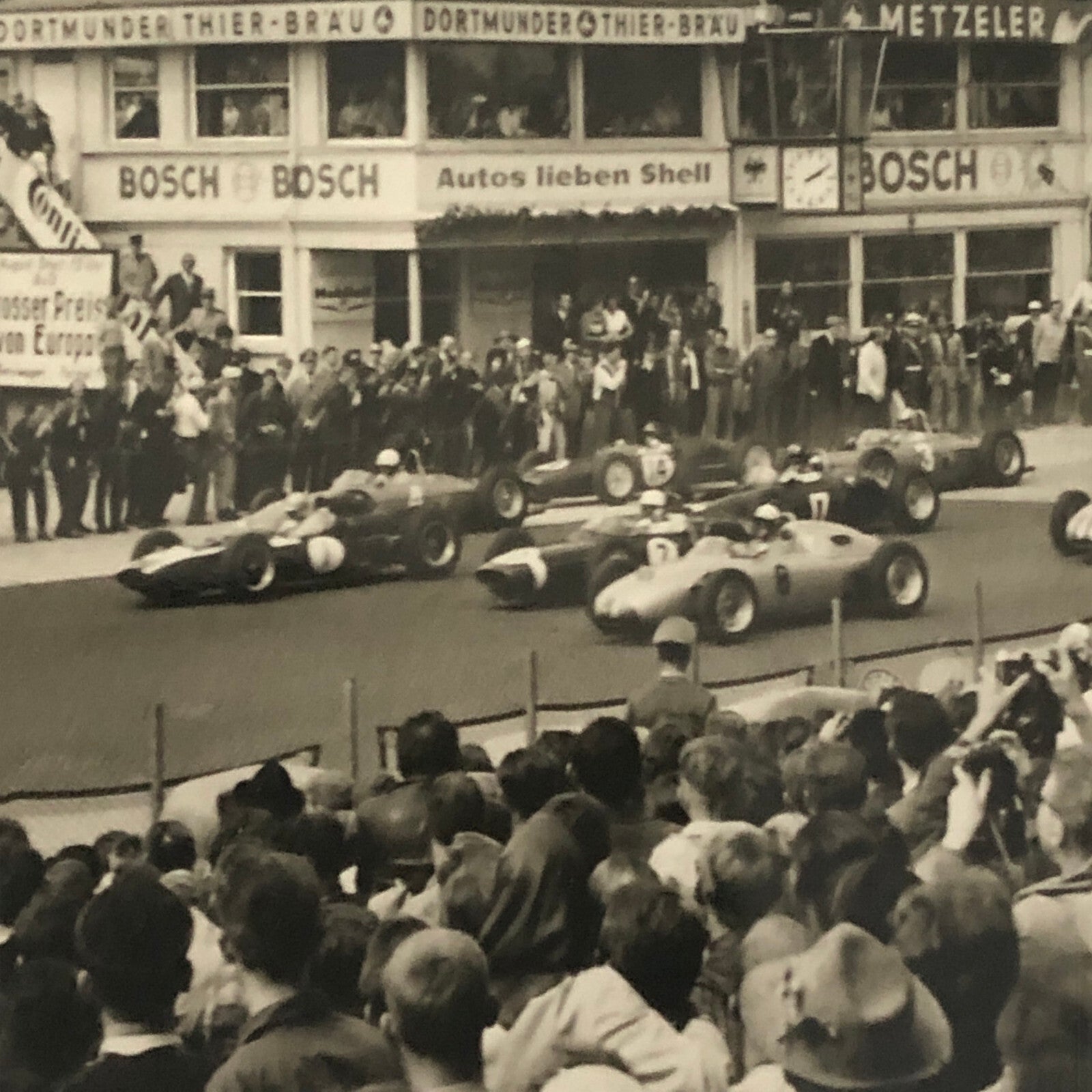 Vintage Nurburgring Racing Photo Postcard Post Card