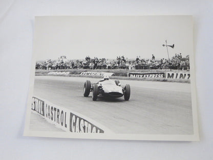 Vintage 1960 British Grand Prix Racing Press Photo Photograph Jack Brabham