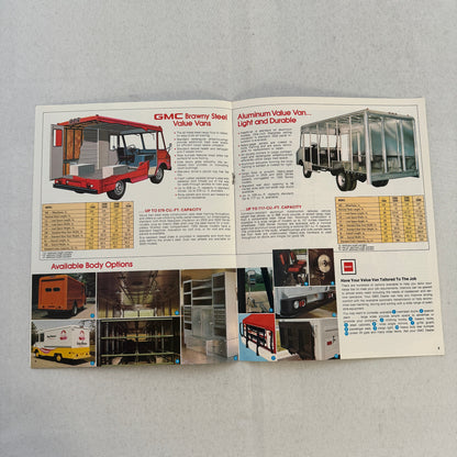 GMC Value Van Truck Sales Brochure Catalog Advertising