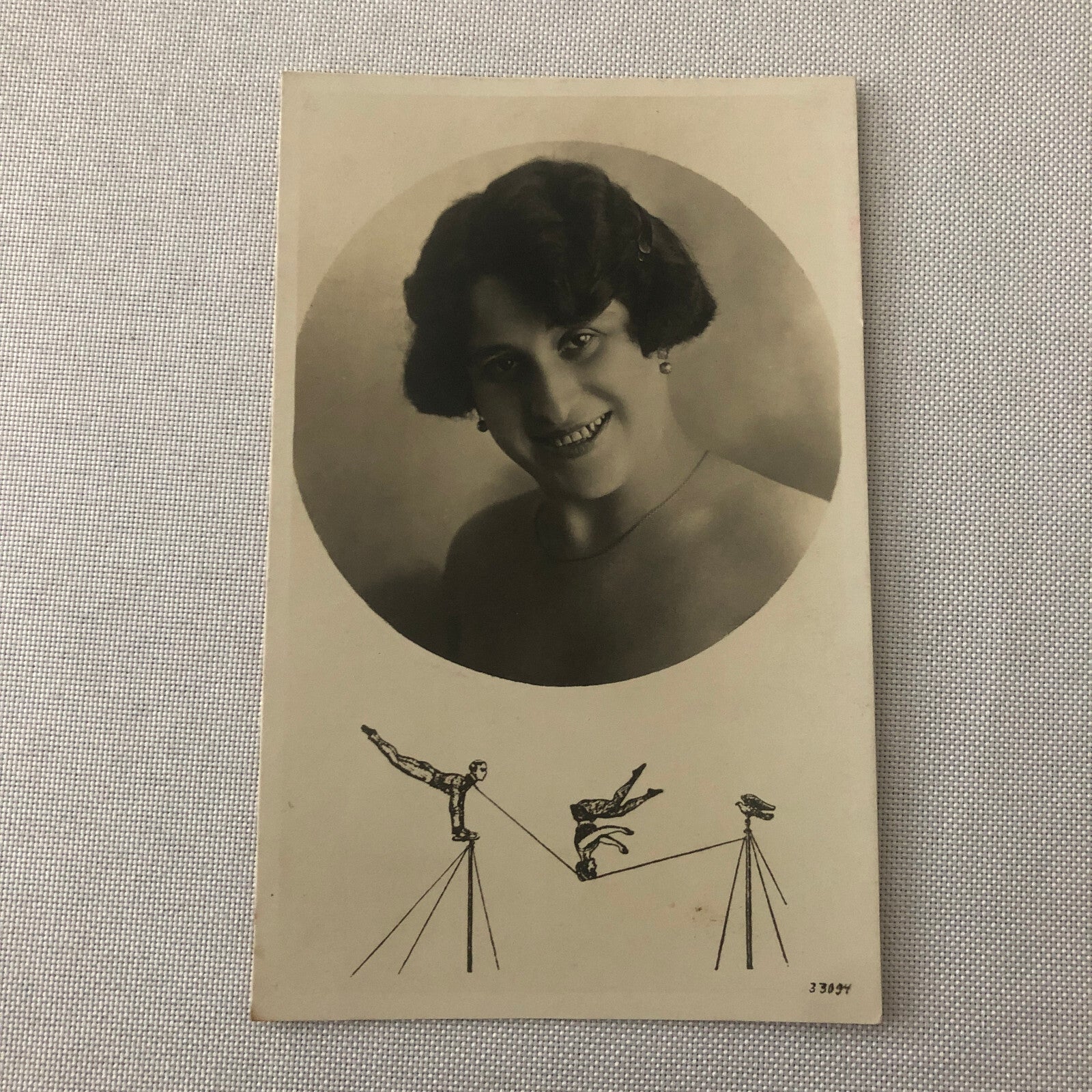 Circus Acrobat Act Postcard Post Card Vintage