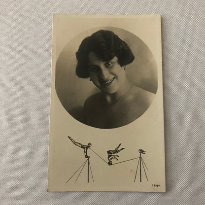 Circus Acrobat Act Postcard Post Card Vintage