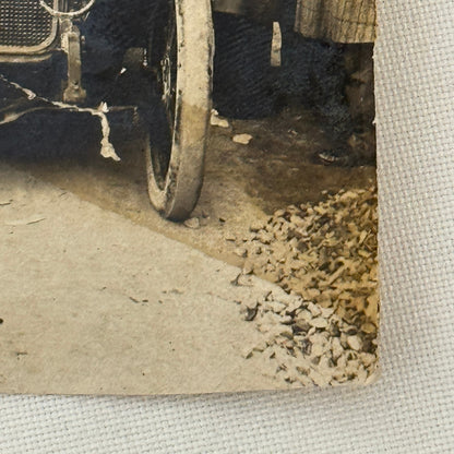 Vintage Photograph Photo Antique Men in Early Automobile Car
