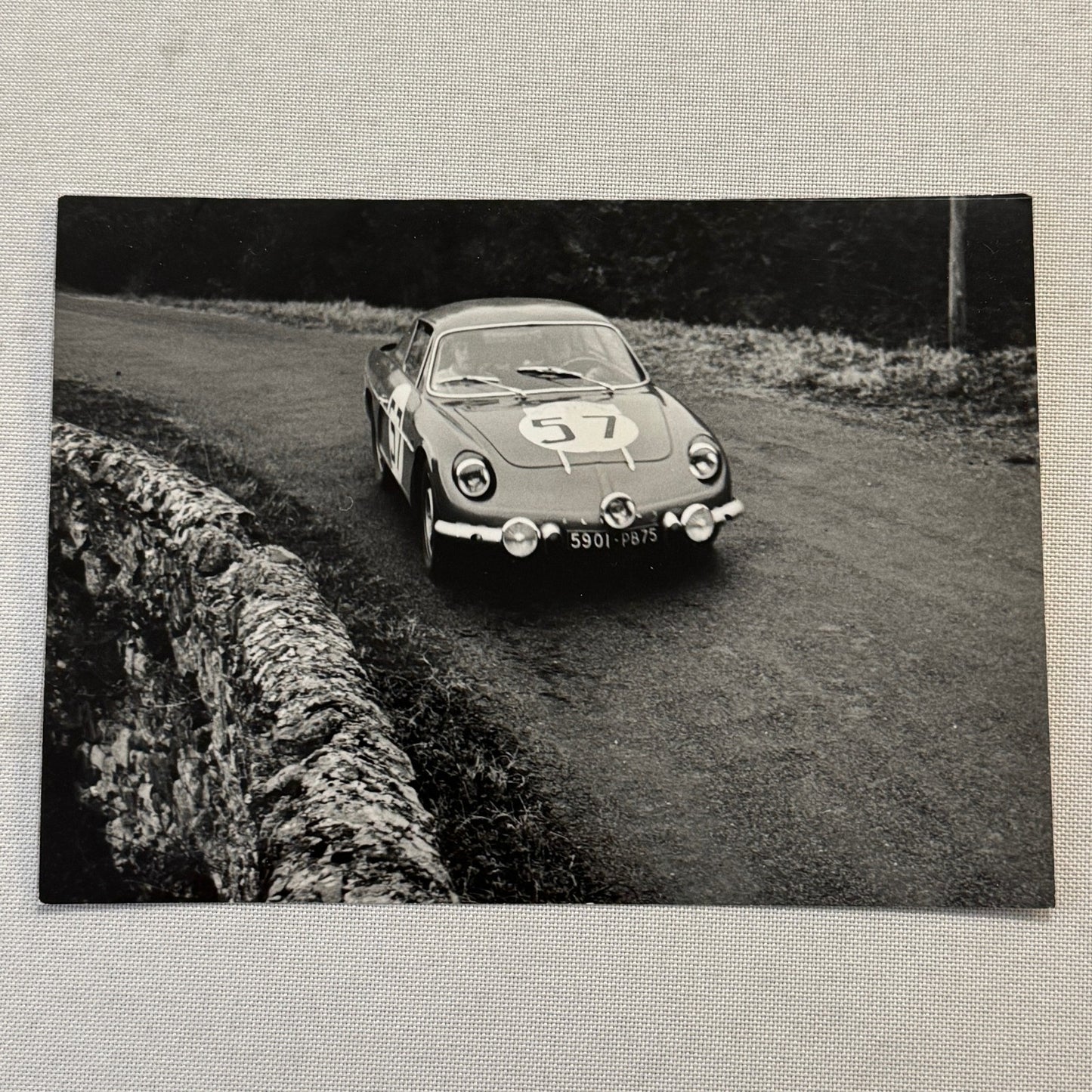 Renault Alpine 1100 Racing Mauro Bianchi Driver Photo Photograph Print Vintage