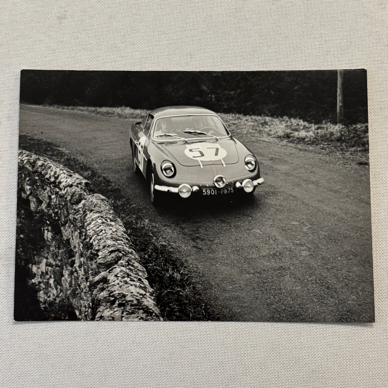 Renault Alpine 1100 Racing Mauro Bianchi Driver Photo Photograph Print Vintage