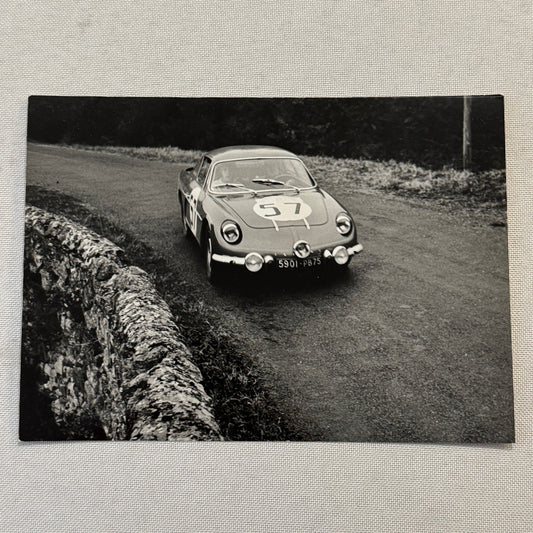 Renault Alpine 1100 Racing Mauro Bianchi Driver Photo Photograph Print Vintage