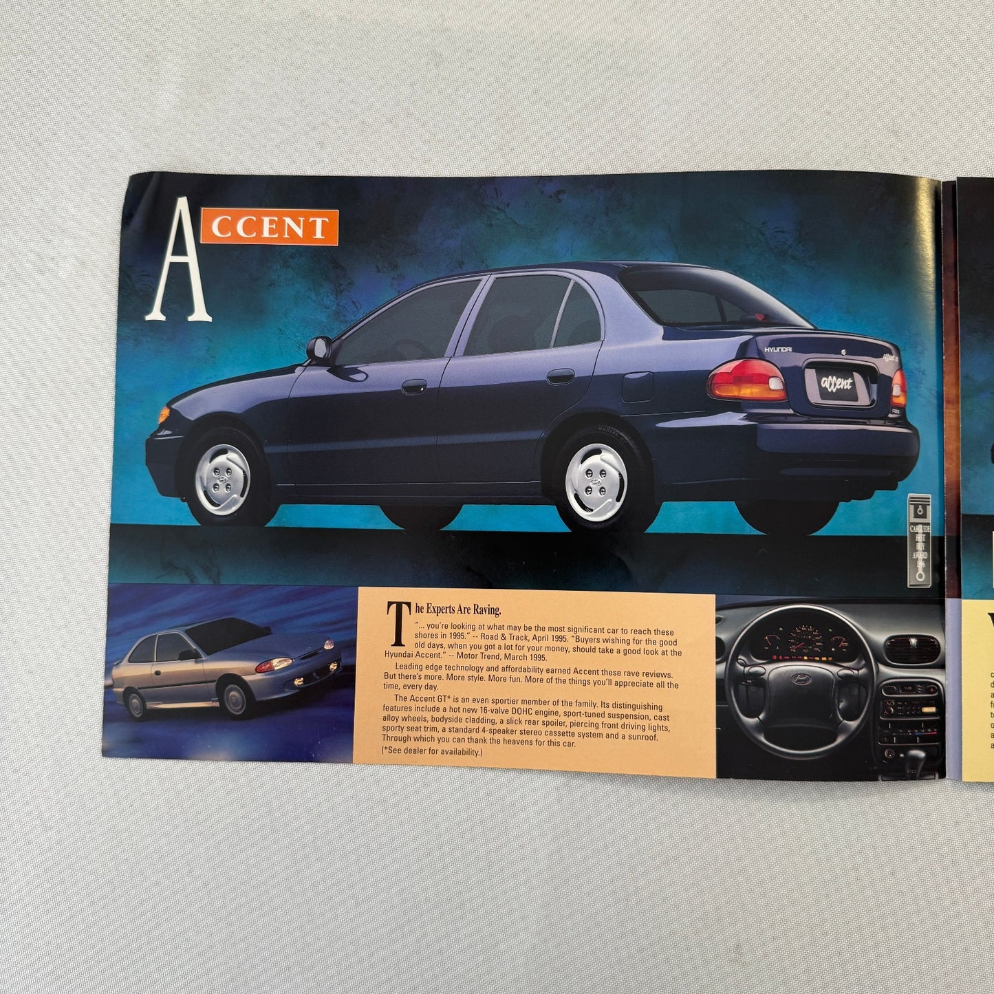 1996 Hyundai Car Sales Brochure Catalog Accent Sonata Elantra Sedan Wagon