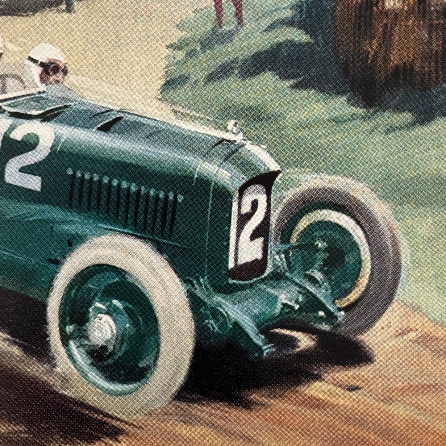 Henry Seagrave 1923 French Grand Prix Sunbeam Racing Illustration Print