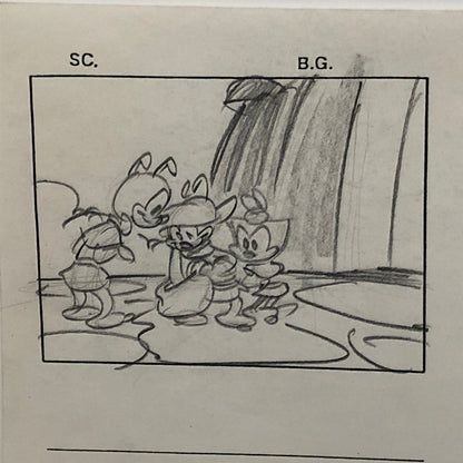 ANIMANIACS Animation Storyboard Illustration Drawing Sketch Wakko Yakko Dot