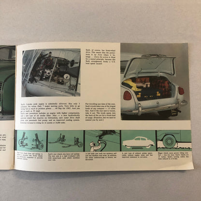 Vintage Saab Car Automobile Sales Brochure Catalog Advertising 1964 1965