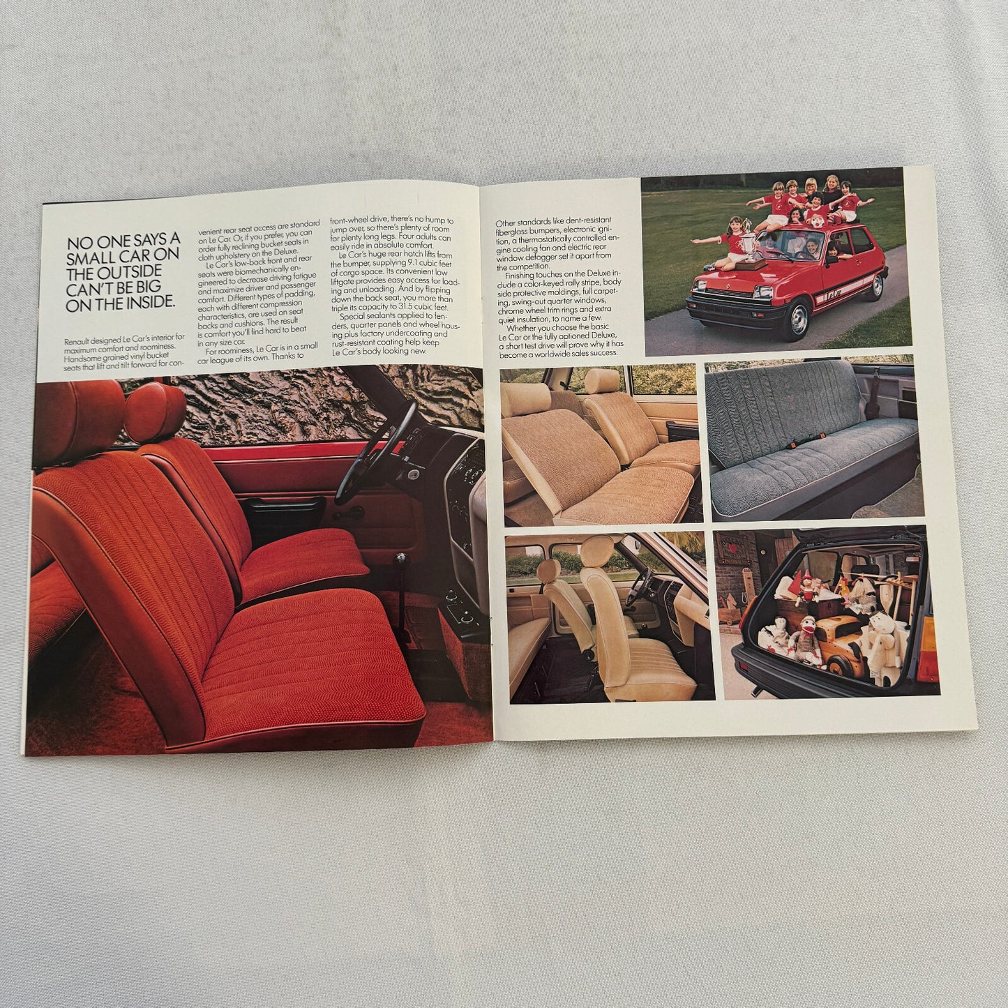 1981 Renault LeCar Car Sales Brochure Catalog Vintage Advertising