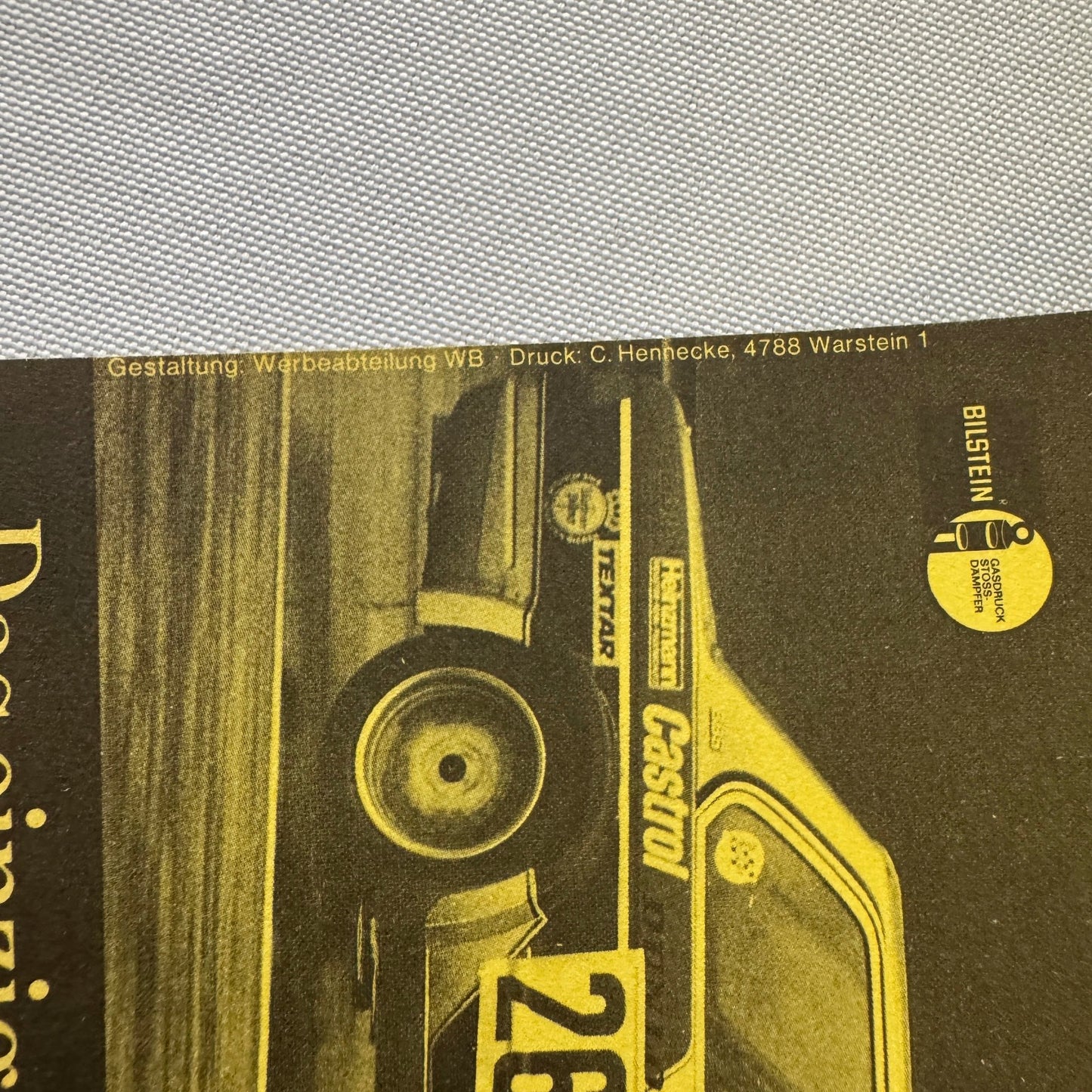 1979 ADAC Zolder Racing Event Advertisement Flyer BMW Car Motorsport