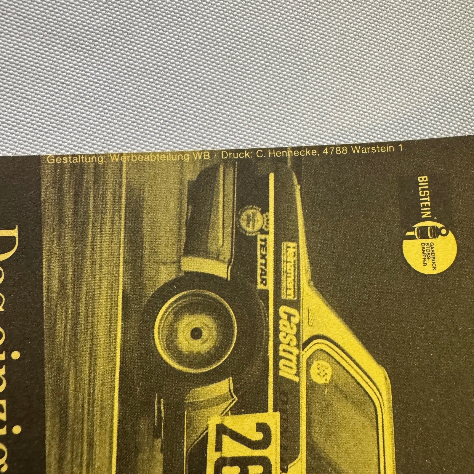 1979 ADAC Zolder Racing Event Advertisement Flyer BMW Car Motorsport