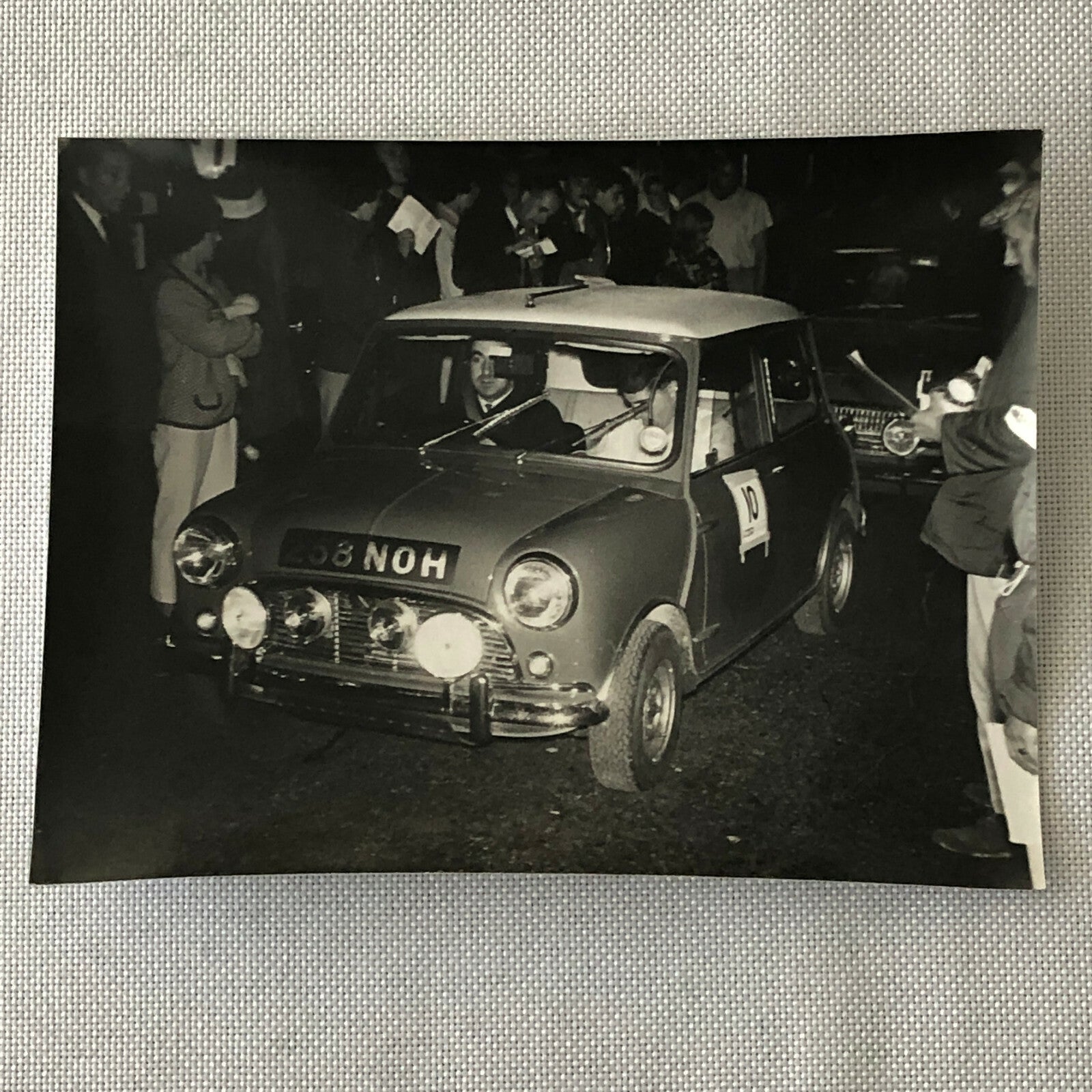 Vintage MINI Racing Car Photo Photograph Print - Rally Rallye Car ? 