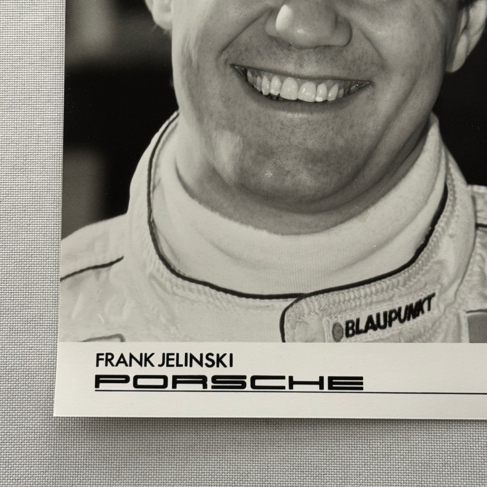 Porsche Racing Driver Frank Jelinski Factory Press Photo Photograph