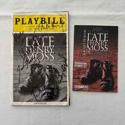 The Late Henry Moss Cast Signed Playbill Autographed Ethan Hawke Guy Boyd 2001