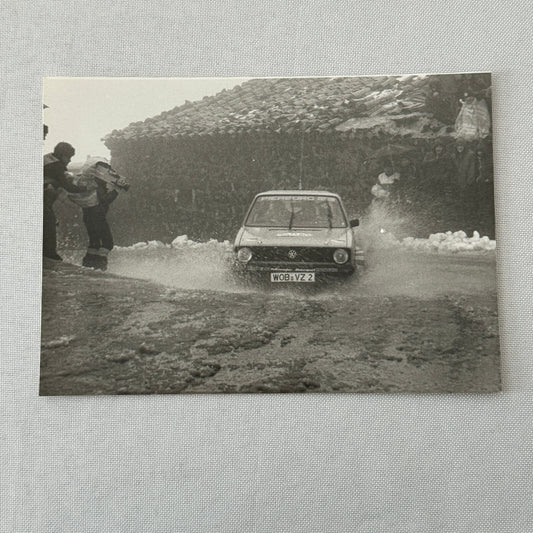 1980 Rallye Monte Carlo Press Photo Photograph DPPI Volkswagen VW Golf GTi