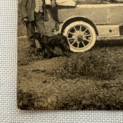 Vintage Car Automobile Postcard Post Card Italy Italian Horse Drawn Wagon