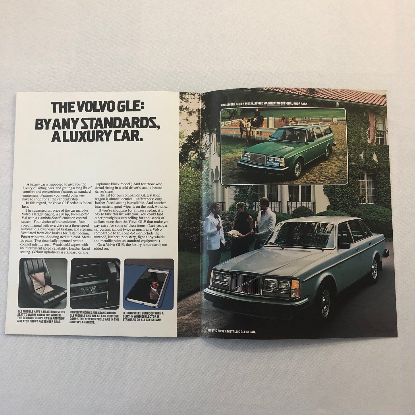 1980 Volvo Car Sales Brochure Catalog Bertone Coupe DL GLE Station Wagon GT