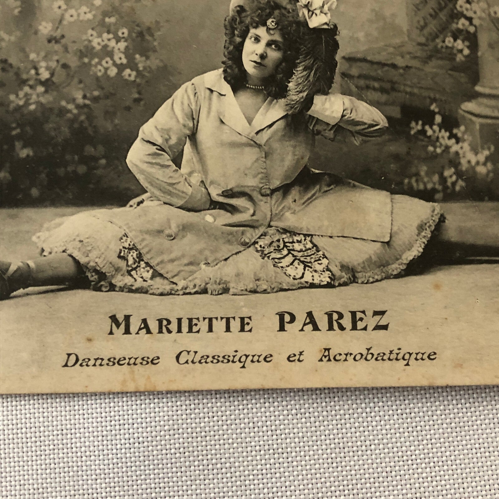 Circus Performer Dancer Acrobat Mariette Parez Postcard Post Card Vintage