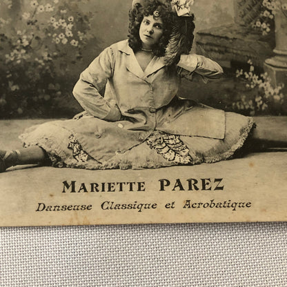 Circus Performer Dancer Acrobat Mariette Parez Postcard Post Card Vintage