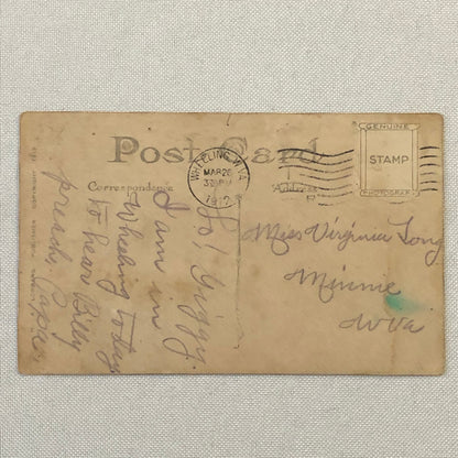 Antique RPPC Real Photo Postcard Post Card W A Sunday W.A. Sunday 