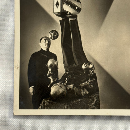 Vintage Circus Performer Photo Photograph Balancing Act Will T Carr European