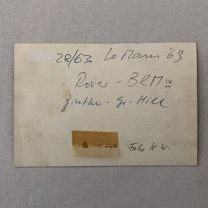 Vintage Racing Photo Photograph Rover BRM Car 1963 LeMans Graham Hill Ginther