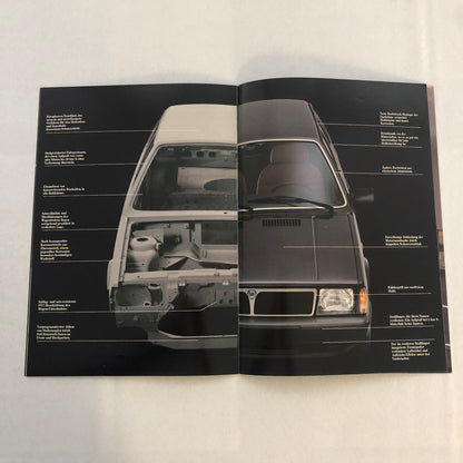 Lancia Prisma 1500 and 1600 Car Sales Brochure Catalog German Text