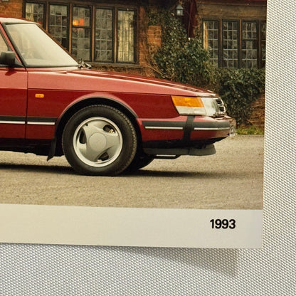 1993 Saab 900 Ruby Edition Car Automobile Factory Press Photo Photograph Print