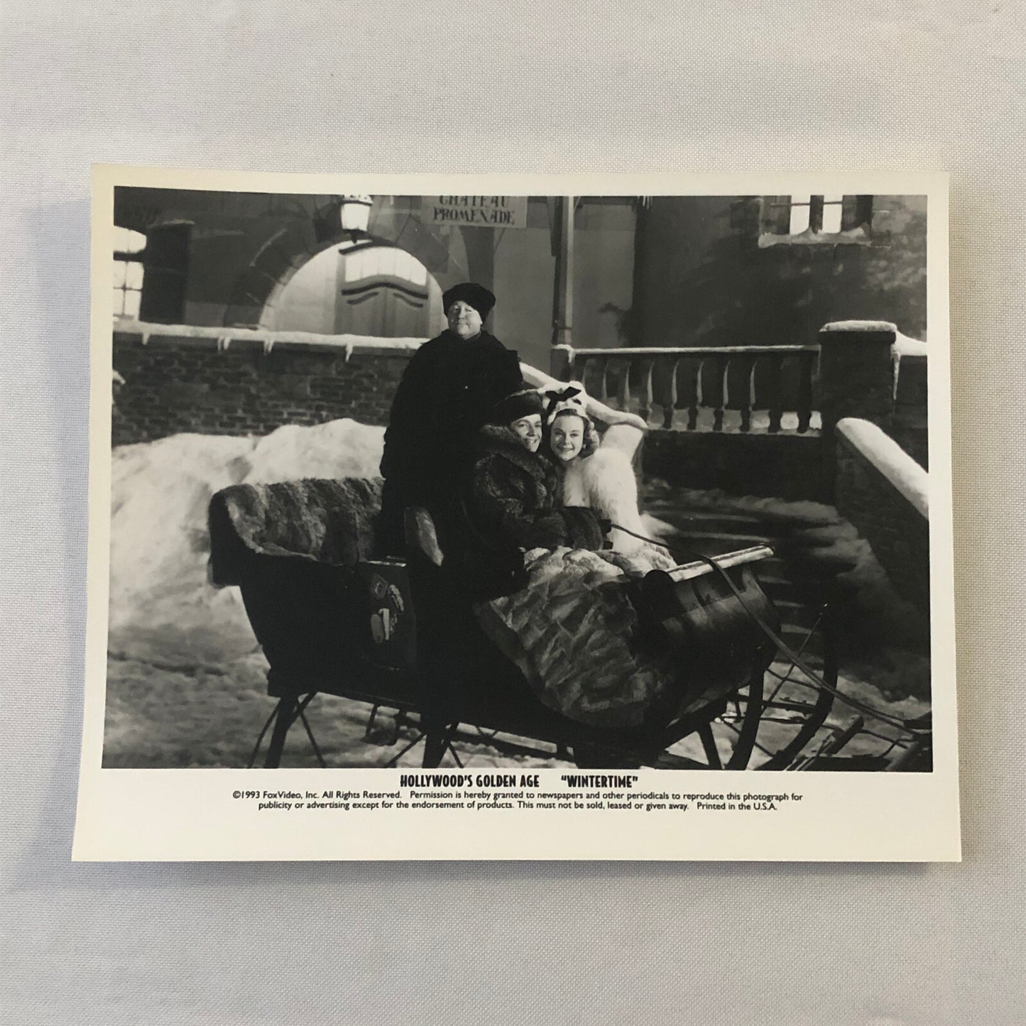 Movie Film Press Photo Photograph Wintertime Hollywood Golden Age 1993