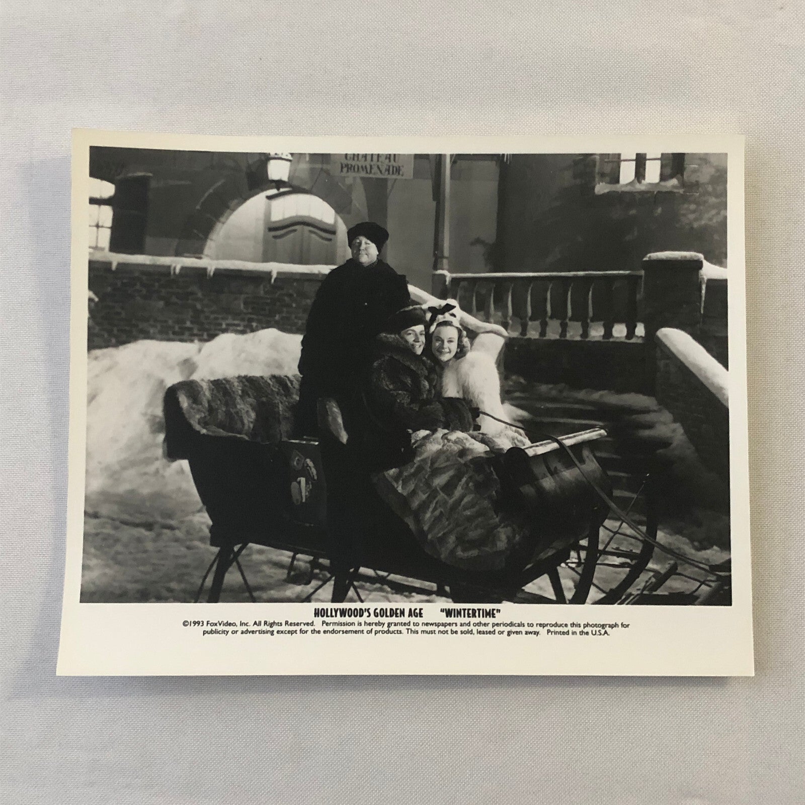 Movie Film Press Photo Photograph Wintertime Hollywood Golden Age 1993