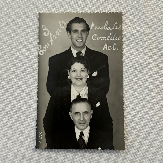 Vintage Circus Comedy Acrobatic Acrobat Act Photo Photograph 3 Constants