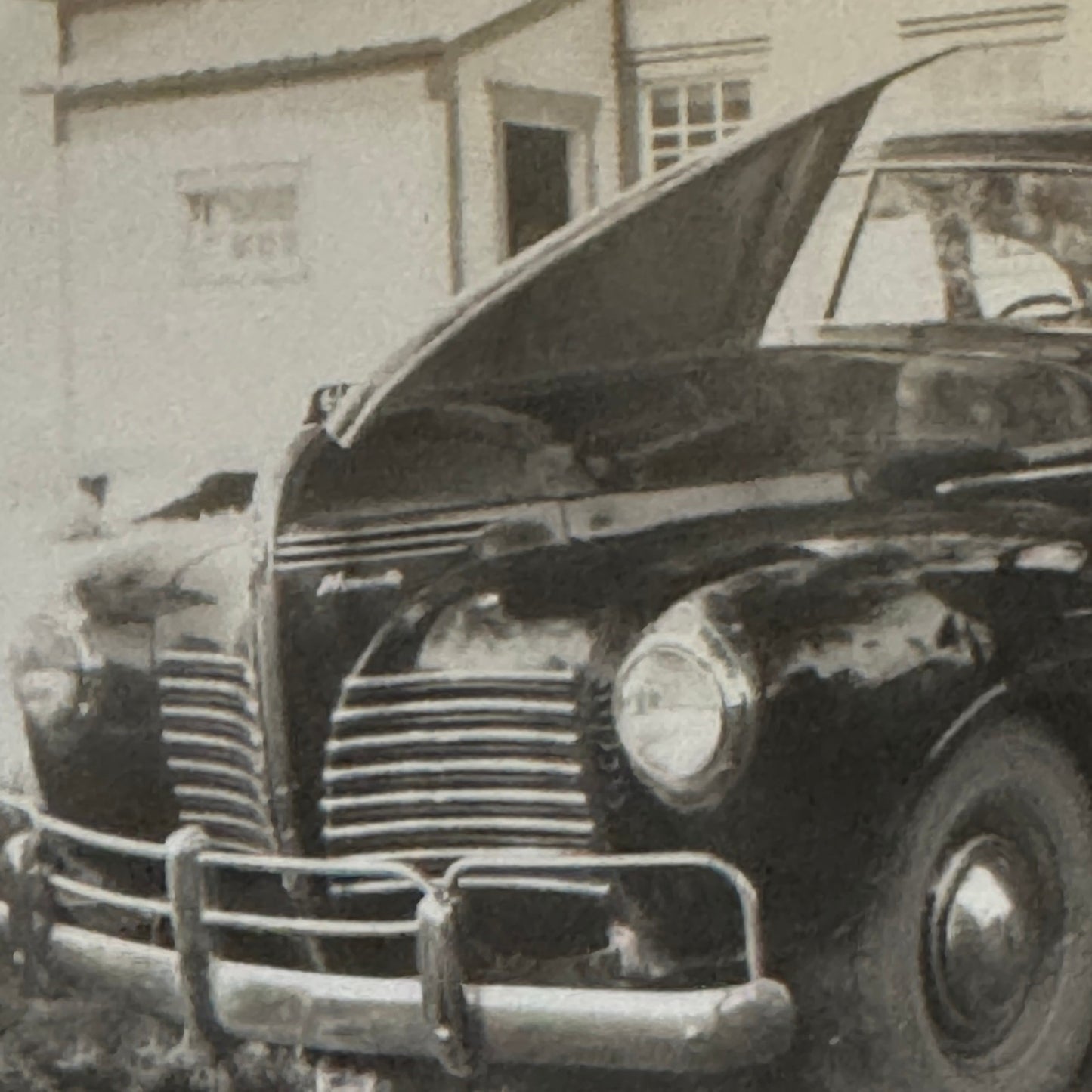 Vintage Photo Photograph Print People with Car Automobile