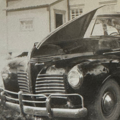 Vintage Photo Photograph Print People with Car Automobile