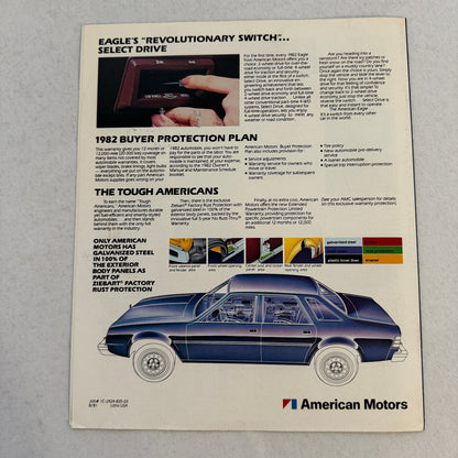 1982 AMC American Motors Eagle 4WD Sales Brochure Catalog Advertising