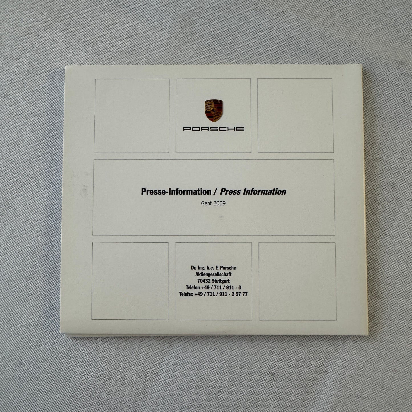 2009 Porsche Press Kit Photo CD Porsche 911 GT3 Cayenne Cayman Boxster S Carrera