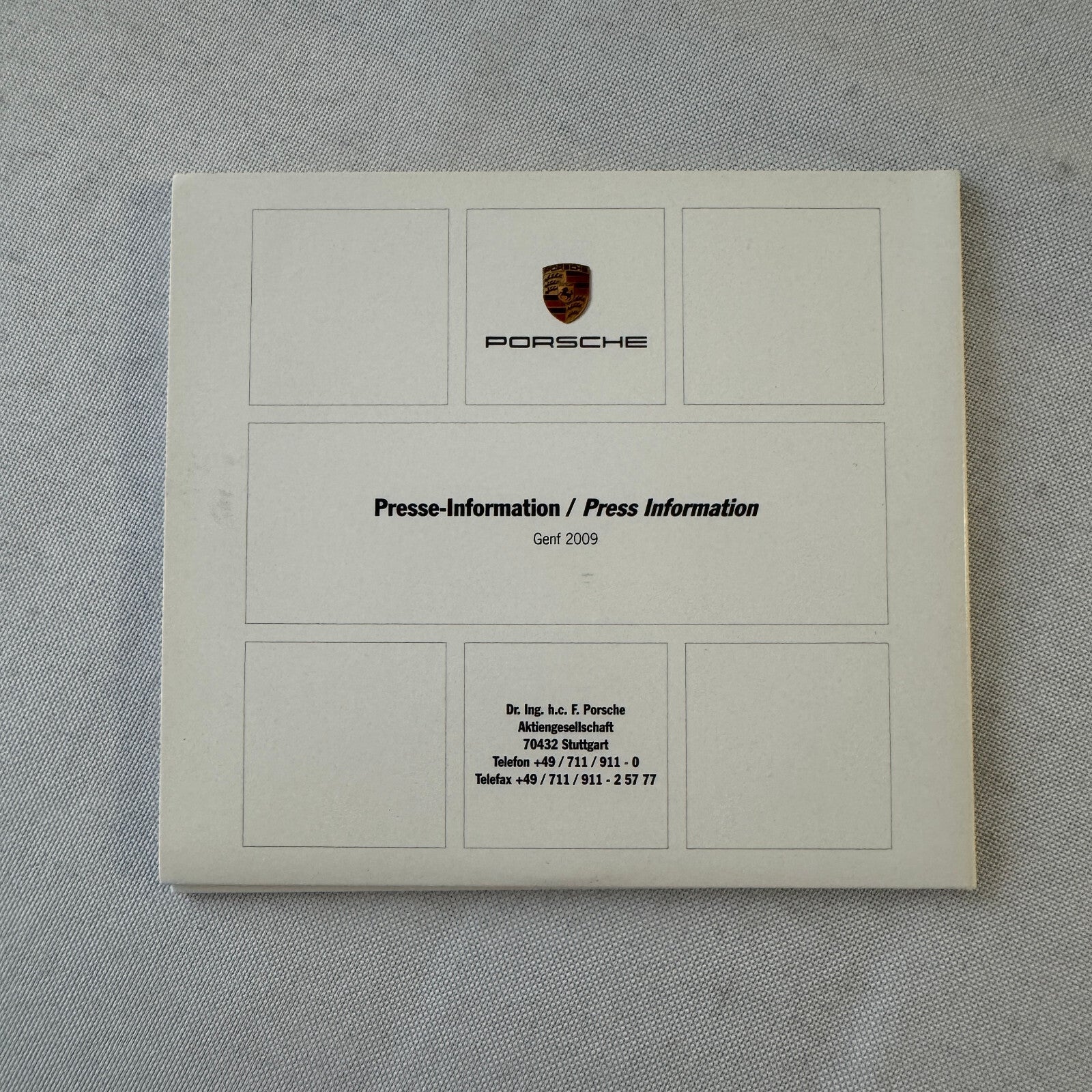 2009 Porsche Press Kit Photo CD Porsche 911 GT3 Cayenne Cayman Boxster S Carrera