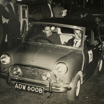Vintage MINI Racing Car Photo Photograph Print - Rally Rallye Car ? 