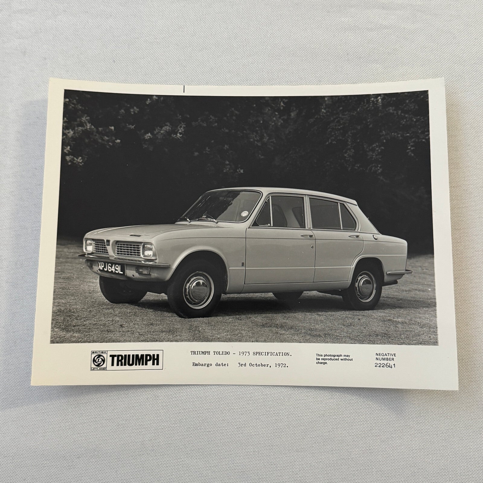 1973 Triumph Toledo Car Factory Press Photo Photograph Print