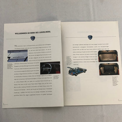 Lancia Thema Station Wagon Car Sales Brochure Catalog German