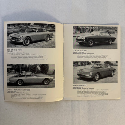 Vintage Ferrari Maranello Concessionaires Dealership Brochure 250 GT 400