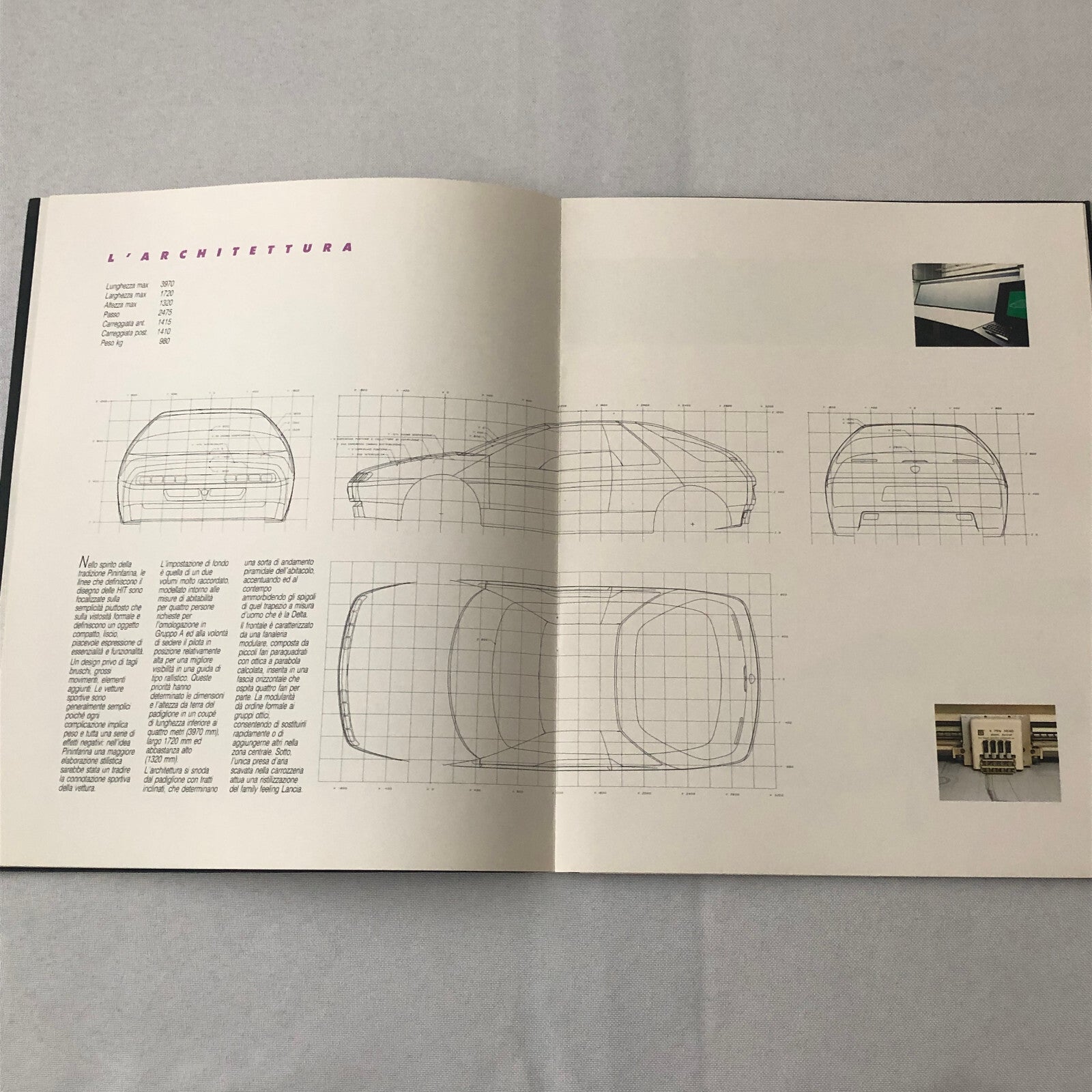 Pininfarina HIT Concept Car Prototype Sales Brochure Catalog Italian