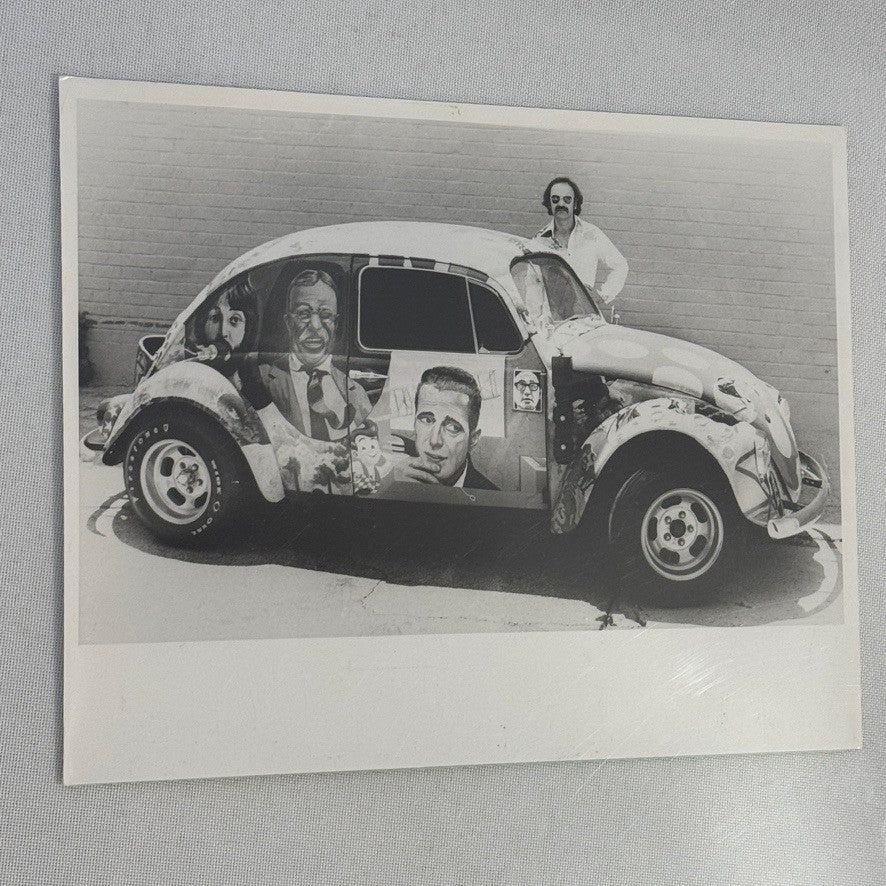 Vintage Volkswagen Beetle Art Car Press Photo Photograph Bash Horn Eric Clapton