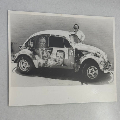 Vintage Volkswagen Beetle Art Car Press Photo Photograph Bash Horn Eric Clapton