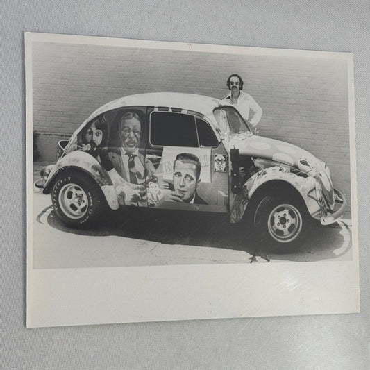 Vintage Volkswagen Beetle Art Car Press Photo Photograph Bash Horn Eric Clapton