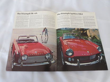 1966 Triumph Brochure 2000 TR-4A Spitfire MK2 1200