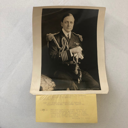 Military Navy Press Photo Photograph Captain Adolphus Andrews USS Mayflower 1925