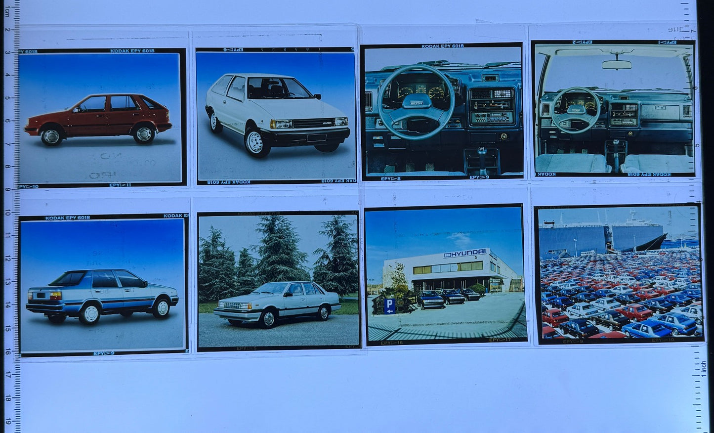 Vintage Hyundai Photo Film Lot Hyundai Pony Stellar Italian Factory