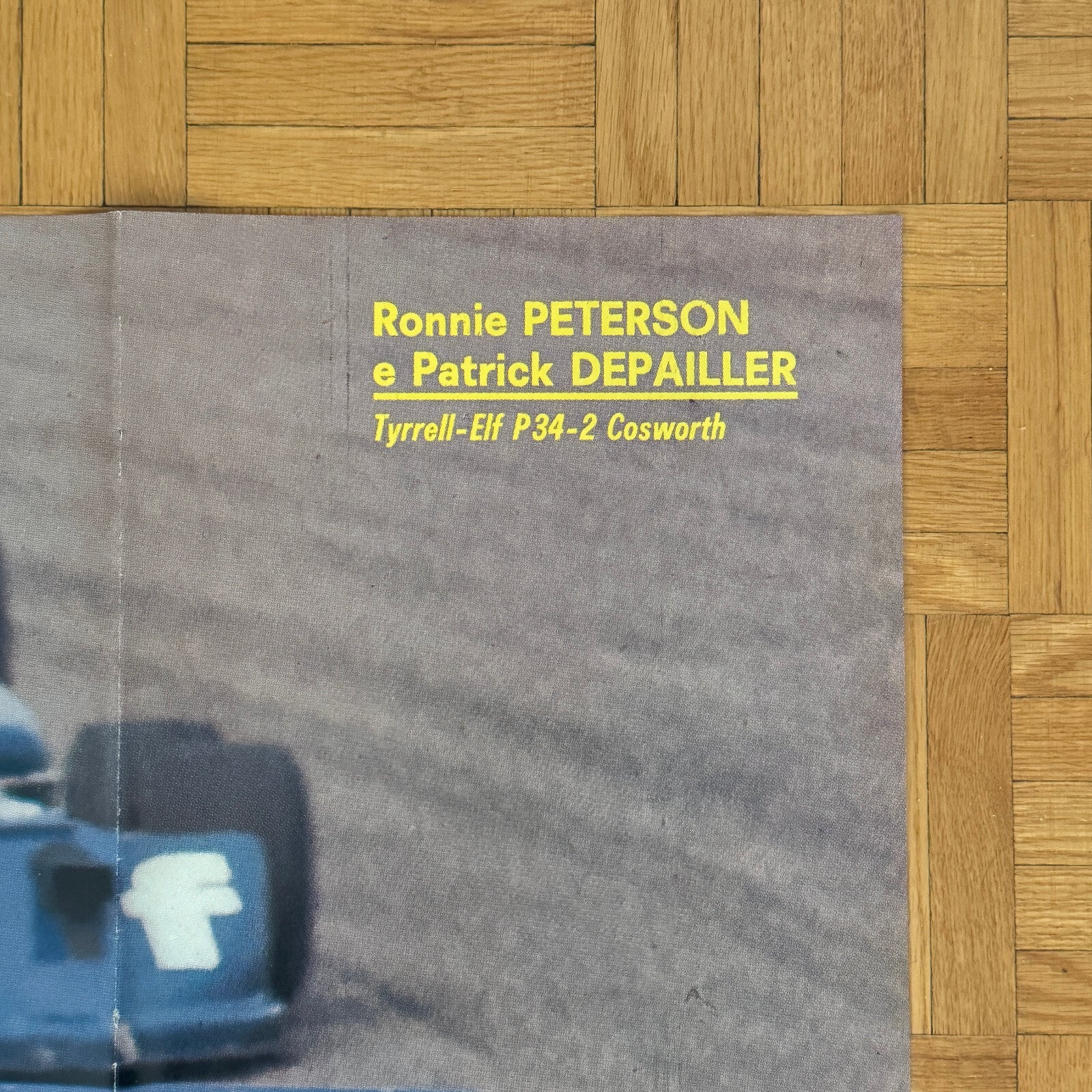 Ronnie Peterson Patrick Depailler Tyrrell ELF Cosworth Racing Car Poster