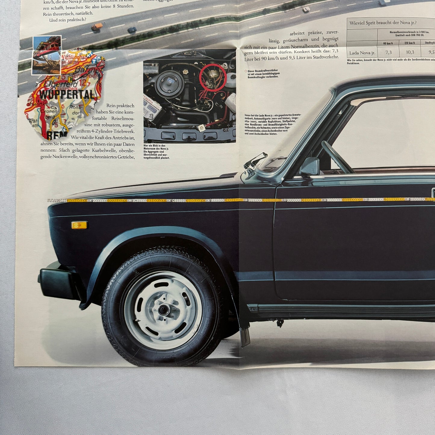 Lada Nova Car Sales Brochure Catalog Poster GERMAN Text